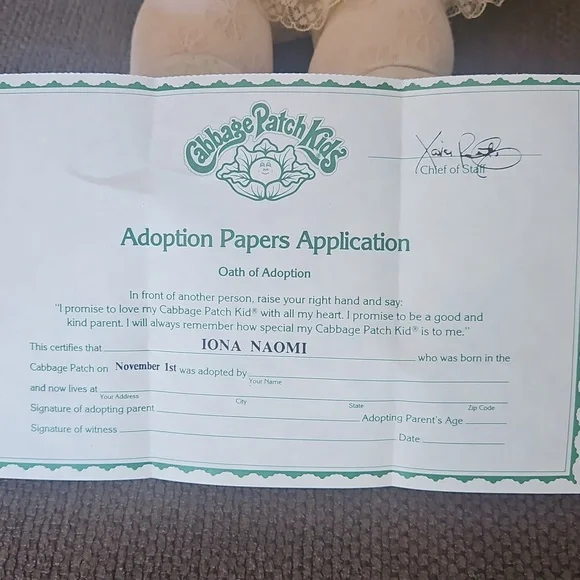 Cabbage Patch Kids Doll in Yellow Dress - Picture 2 of 6